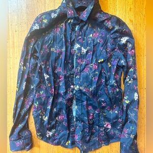 Guess slim fit floral men’s dress shirt
